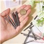 Juuewrryg 20 Pièces Ensemble de Tampons de Poinçonnage Fleurs Kits D'Outils Gravure sur Fer Poinçons en Acier Ensemble de Tampon