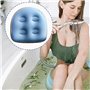 Cpolebev 4 Pièces Spa et Booster pour Bain à Remous, Coussin Gonflable de Siège de Baignoire de Piscine, Coussin de Dossier Impe