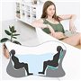Cpolebev 4 Pièces Spa et Booster pour Bain à Remous, Coussin Gonflable de Siège de Baignoire de Piscine, Coussin de Dossier Impe