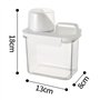 Ujjdwiurgh Ensemble de Conteneurs de Stockage pour Céréales avec Mesure pour Riz, Snacks, Sucre, Noix et Nourriture pour Animaux