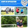 QUR Cibles de Football pour L'Entraînement Aux Buts - Cible D'Entraînement de Football Filet de Cible Pliable Durable Durable
