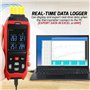 Sefdrert Thermomètre à Thermocouple Enregistreur de Données à 4 Canaux Thermomètre Enregistreur de Température de Type K avec Al