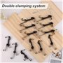 Xbsduih Crochet pour crochets muraux en crochets réglables pour accrocher des tableaux, perceuse, trous, clous ou