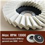 Sirxlevcy Ensemble de 8 Disques de Feutre Abrasifs et de Pâte à Polir pour Meuleuses D'Angle