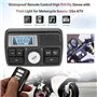 NINGWANG Moto Audio MP3 Radio SystèMe de Son Haut-Parleurs StéRéO éTanche FM 5 Fonctions D'éGalisation éCran LCD USB / / TF Noir