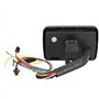 NINGWANG Moto Audio MP3 Radio SystèMe de Son Haut-Parleurs StéRéO éTanche FM 5 Fonctions D'éGalisation éCran LCD USB / / TF Noir
