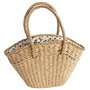 Wresetly Sac à Main pour Femmes en Osier Tissé Sac à BandoulièRe pour Dames Sac de Plage Tissé en Paille Capacité Portable Dot G