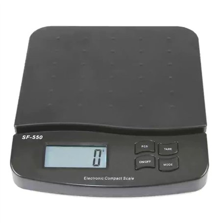 LOLPALONE -550 Balance numérique d'expédition postale 25 kg/1 g 55 lb avec fonction de comptage Noir