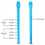 Reinscer Lot de 12 flûtes à bec soprano à 8 trous et bâton de nettoyage de style allemand pour débutants, remises de diplôme ou 