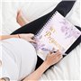 Heilanole Mon Livre de Voyage de Grossesse avec des Autocollants de Dessins Animés Journal de Grossesse à Couverture Rigide Agen