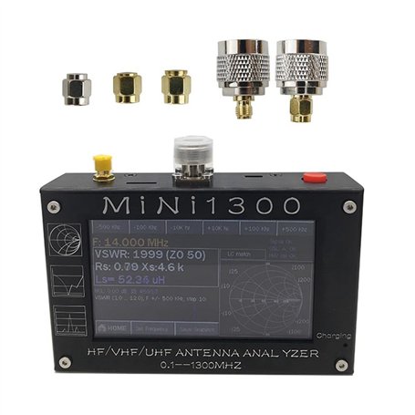 Nettoppo Mini Analyseur de Réseau Vectoriel 1300 Multimètre RF à Ondes Stationnaires Portable 1