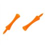 Grendly Lot de 50 tees de golf de 70 mm (orange)