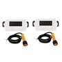 Lot de 2 compteurs numériques LCD 0-99999 à 5 chiffres + jauge UP + capteur de commutation avec aimant