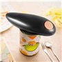 Muuoeou Ouvre-BoîTe éLectrique, Outil de Cuisine à Une Pression avec la SéCurité des Couvercles à Bords Lisses pour Les Femmes a