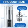 ISKDJBJG 2X Raccord de Graisse à Angle Droit, Raccord de Graisse à Fente à 90 Degrés avec Filetage NPT de 1/8 de Pouce, Coupleur