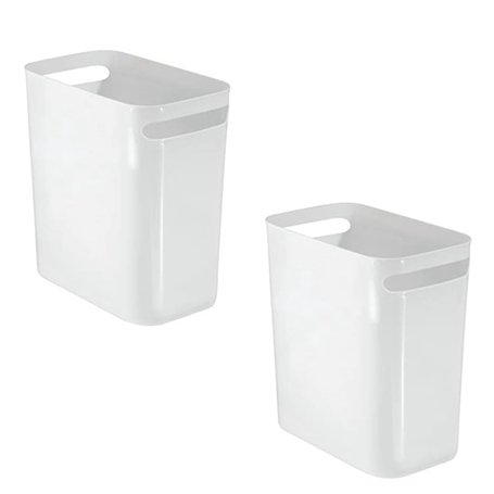 Axaooqeld Lot de 2 corbeilles à papier en plastique pour salle de bain