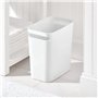 Axaooqeld Lot de 2 corbeilles à papier en plastique pour salle de bain, chambre à coucher, cuisine, bureau