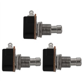 Mocturnity 3X Pédale de Guitare 2 Broches SPST Effets Momentanés Bouton-Poussoir Interrupteur au Pied