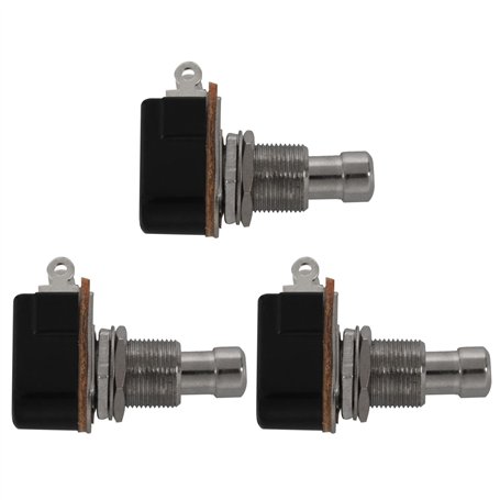 Mocturnity 3X Pédale de Guitare 2 Broches SPST Effets Momentanés Bouton-Poussoir Interrupteur au Pied
