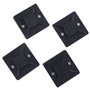 Cpolebev 100 pieces auto-adhesif cable attache base support 20 x 20 x 6mm