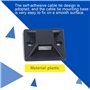 Cpolebev 100 pieces auto-adhesif cable attache base support 20 x 20 x 6mm