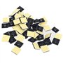 Cpolebev 100 pieces auto-adhesif cable attache base support 20 x 20 x 6mm