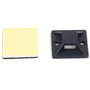 Cpolebev 100 pieces auto-adhesif cable attache base support 20 x 20 x 6mm