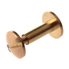 Melitt Lot de 10 rivets à vis en laiton 12 mm