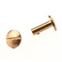 Melitt Lot de 10 rivets à vis en laiton 12 mm