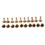 Melitt Lot de 10 rivets à vis en laiton 12 mm