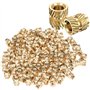 120 pcs M3X5.7-OD4.6 Filetage Moleté dans le Fileté Set d'Insert Résistant à l'Écrou de Sertissage pour Imprimante 3D