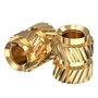 120 pcs M3X5.7-OD4.6 Filetage Moleté dans le Fileté Set d'Insert Résistant à l'Écrou de Sertissage pour Imprimante 3D