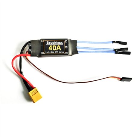 Xiniy 40A Brushless ESC XT60 Plug RC Composants Accessoires ContrôLeur de Vitesse Moteur FPV Quadcopter HéLicoptèRe