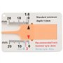 Reinscer Jauge de profondeur de pneu de voiture moto remorque Van Wheel