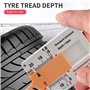 Reinscer Jauge de profondeur de pneu de voiture moto remorque Van Wheel