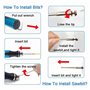 Benssey Kit D'Outils D'Impression 3D, Outils D'Ébavurage, Stylo Rotatif Électrique USB à 3 Vitesses pour Fraise D'Impression 3D,