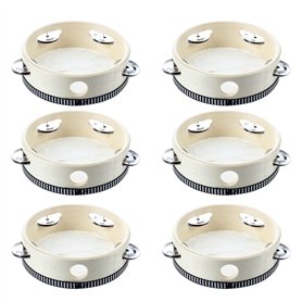 Nicfaky Lot de 6 tambourins musicaux de 15