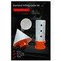 Junterone Fraise Diamantée Brasée, Chanfreineuse, Élargisseur de Trou pour Carreaux de Céramique, Adaptateur de Filetage 5/8-11,