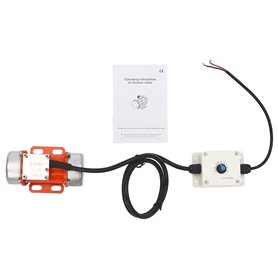 Asyduey Moteur de Vibration Électrique 50 W DC12 V avec Contrôleur de Vitesse