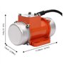 Asyduey Moteur de Vibration Électrique 50 W DC12 V avec Contrôleur de Vitesse, Moteur Sans Balais à Grande Vitesse en Alliage, V