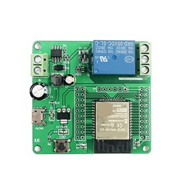 Qusedwey Relais à un Canal ESP32-WROOM Carte de DéVeloppement Module de Relais Alimentation Cc 7-60V pour Accessoires D'Appareil