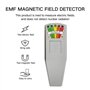 Reinscer K2 Appareil de mesure de rayonnement de champ électromagnétique numérique 5 LED Gauss EMF pour la chasse aux fantômes