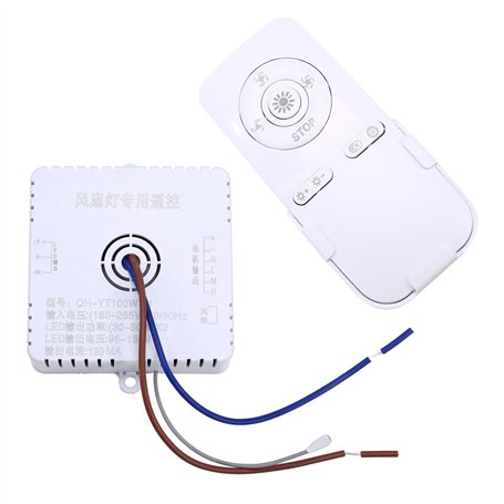 Cpolebev Chambre à Coucher Ventilateur de Plafond Lumière Télécommande 100 W Recevoir Contrôleur Pilote Ventilateur Lumière Acce
