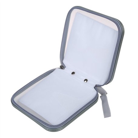 Zunedhys Pochette de rangement rigide pour 40 CD/DVD - Argenté
