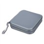 Zunedhys Pochette de rangement rigide pour 40 CD/DVD - Argenté