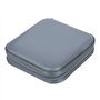 Zunedhys Pochette de rangement rigide pour 40 CD/DVD - Argenté