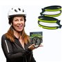watera 2 Paires de Pinces à Pantalon de VéLo Pinces à Pantalon de VéLo LéGèRes avec Bandes RéFléChissantes pour Les Balades Noct