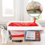 Huudngeje 10 PièCes Filtre RéUtilisable pour ExcréMents Chat Mains Doublures D'ExcréMents Chat Animaux Compagnie Filtre Sac Sabl