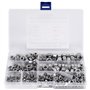 Sirxlevcy ÉCrous en Acier Inoxydable 2-56 à 3/8 Pouces-16 UNC D'Assortiment D'éCrous Hexagonaux pour Vis Boulons-280 PièCes SéRi