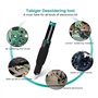 Widybord Pompe d'aspiration à dessouder à double anneau en plastique puissante avec 5 buses supplémentaires